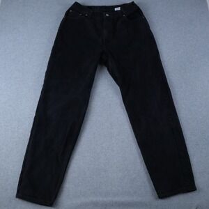 Vtg Levi's 550 Jeans Womens 14 Relaxed Fit Tapered Leg Denim Black Made in USA